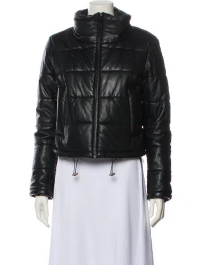 Pre-owned Lth Jkt Leather Biker Jacket In Black