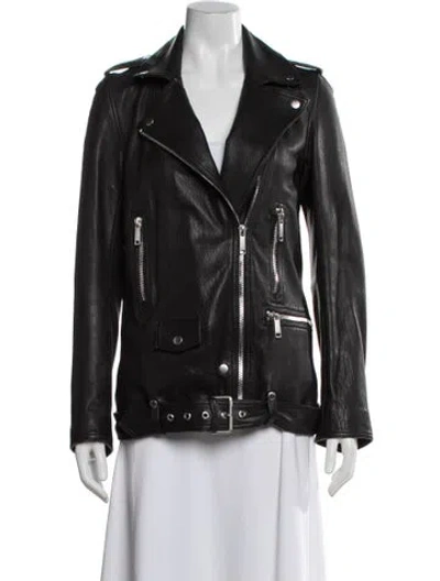 Pre-owned Lth Jkt Leather Biker Jacket In Multi