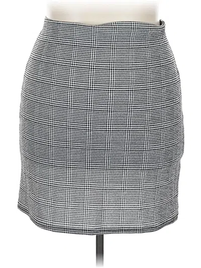 Pre-owned Lts Basics Formal Skirt In Gray