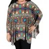 Ltx Sportswear Material Girl Top In Aztec In Multi