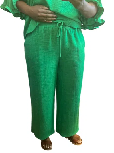 Ltx Sportswear Pull On Wide Leg Pants In Green