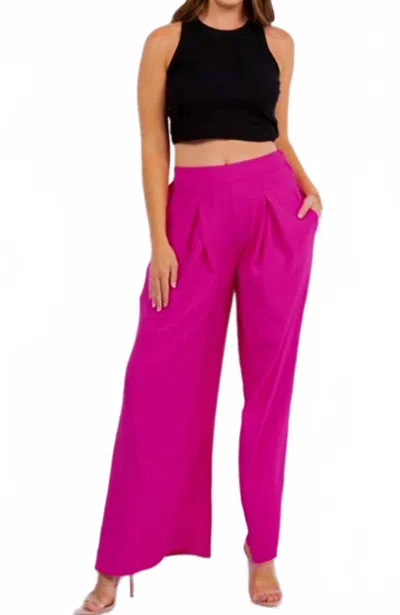 Ltx Sportswear Women's Airflow Pleated Pants In Fuchsia In Pink