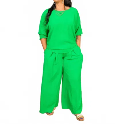 Ltx Sportswear Women's Airflow Pleated Pants In Kelly Green