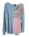 Ltx Sportswear Women's Block Pullover Top In Cheeta Print