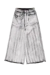 Lựu Dạn Lu'u Dan  Radiation Dumpster Denim Jeans White In Gray