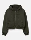 Lựu Dạn Washed Out Zip Up Hoodie In Brown