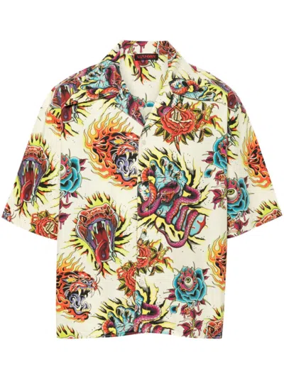 LỰU DẠN YELLOW PRINTED SHIRT