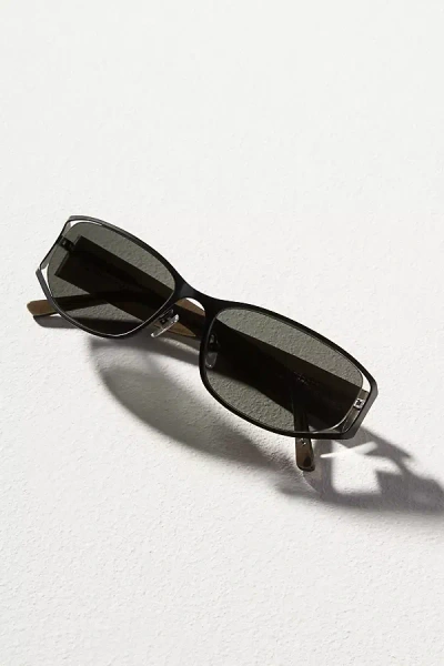 Lu Goldie Iris Sunglasses In Black