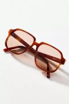 Lu Goldie Oversized Square Sunglasses In Brown