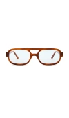 Lu Goldie Sofia Blue Light Glasses In Brown