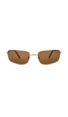 Lu Goldie Yuki Sunglasses In Brown