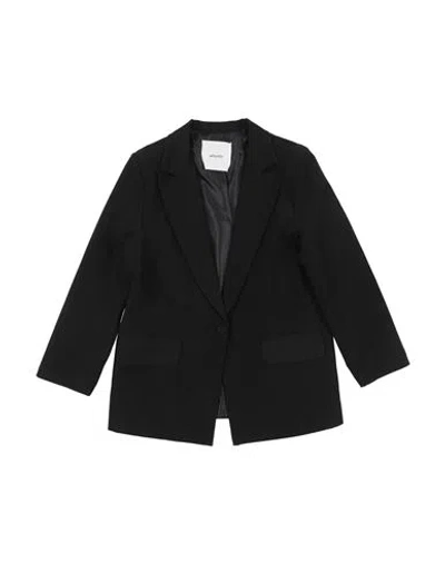L:ú L:ú By Miss Grant Babies'  Toddler Girl Blazer Black Size 6 Polyester, Elastane