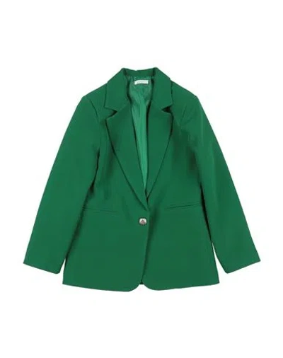 L:ú L:ú By Miss Grant Babies'  Toddler Girl Blazer Green Size 6 Polyester, Elastane