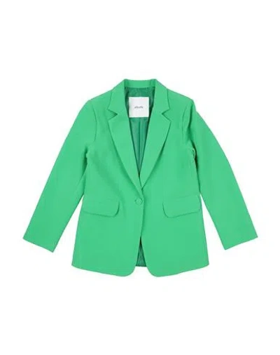 L:ú L:ú By Miss Grant Babies'  Toddler Girl Blazer Green Size 6 Polyester, Elastane