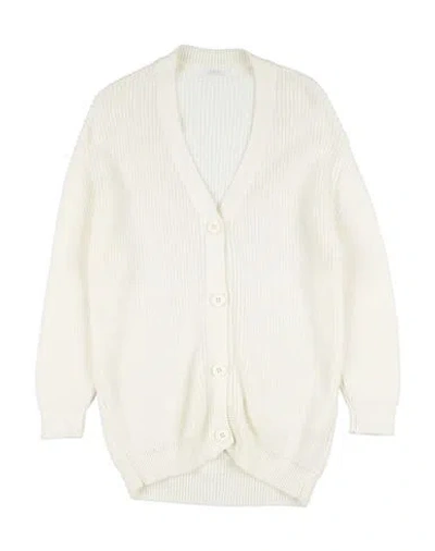 L:ú L:ú By Miss Grant Babies'  Toddler Girl Cardigan Off White Size 6 Acrylic
