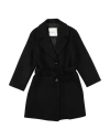 L:ú L:ú By Miss Grant Toddler Girl Coat Black Size 6 Polyester, Elastane In Black