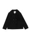 L:ú L:ú By Miss Grant Babies'  Toddler Girl Coat Black Size 6 Polyester, Viscose