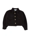 L:ú L:ú By Miss Grant Toddler Girl Coat Black Size 6 Polyester, Viscose, Wool In Black