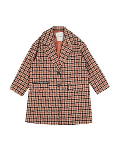 L:ú L:ú By Miss Grant Babies'  Toddler Girl Coat Orange Size 6 Polyester, Wool, Acrylic In Brown