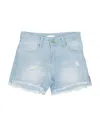 L:ú L:ú By Miss Grant Toddler Girl Denim Shorts Blue Size 6 Cotton, Polyester In Blue