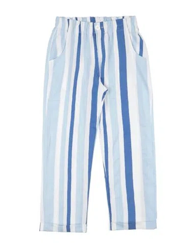 L:ú L:ú By Miss Grant Babies'  Toddler Girl Pants Blue Size 6 Linen, Cotton, Polyester