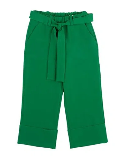 L:ú L:ú By Miss Grant Babies'  Toddler Girl Pants Green Size 6 Polyester, Elastane