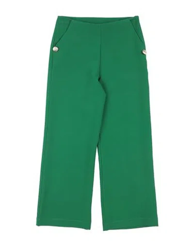L:ú L:ú By Miss Grant Babies'  Toddler Girl Pants Green Size 6 Polyester, Elastane