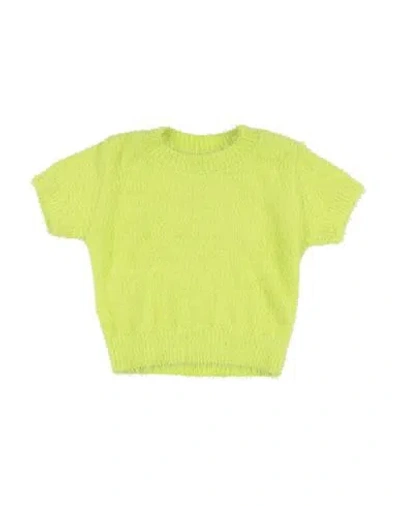 L:ú L:ú By Miss Grant Babies'  Toddler Girl Sweater Lime Green Size 6 Polyamide