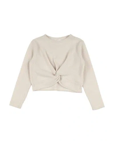 L:ú L:ú By Miss Grant Babies'  Toddler Girl Sweater Beige Size 6 Polyester, Viscose, Elastane
