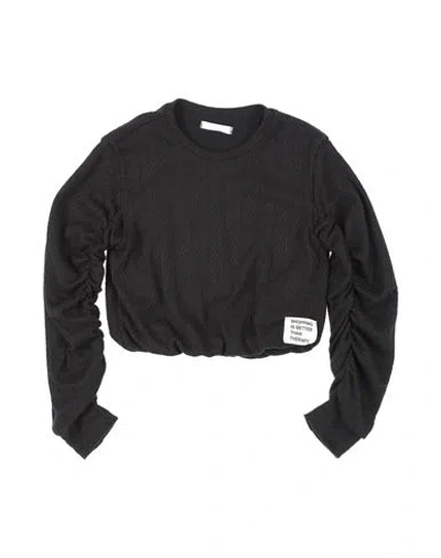 L:ú L:ú By Miss Grant Babies'  Toddler Girl Sweater Black Size 6 Viscose, Polyester, Polyamide, Elastane