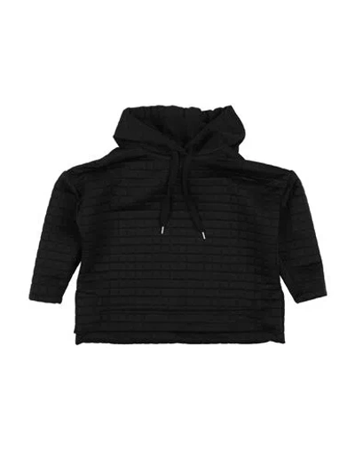 L:ú L:ú By Miss Grant Babies'  Toddler Girl Sweatshirt Black Size 6 Polyester, Elastane