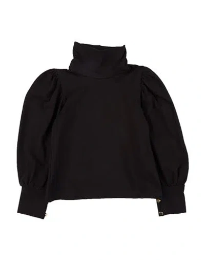 L:ú L:ú By Miss Grant Babies'  Toddler Girl T-shirt Black Size 6 Cotton, Elastane
