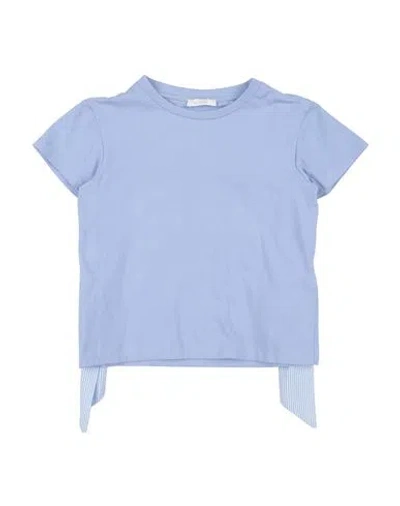 L:ú L:ú By Miss Grant Babies'  Toddler Girl T-shirt Light Blue Size 6 Cotton, Elastane