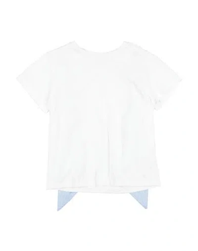 L:ú L:ú By Miss Grant Babies'  Toddler Girl T-shirt White Size 6 Cotton, Elastane
