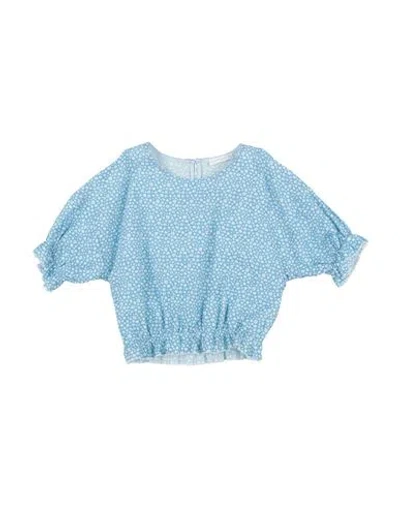 L:ú L:ú By Miss Grant Babies'  Toddler Girl Top Azure Size 6 Cotton In Blue