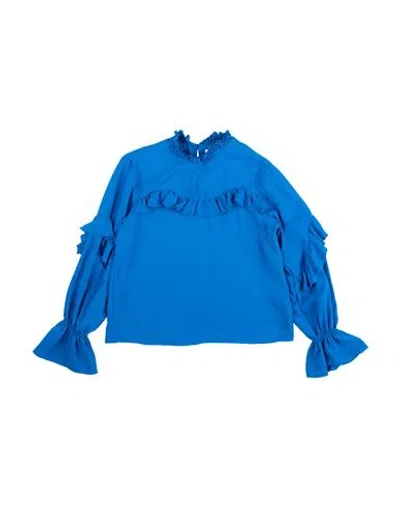 L:ú L:ú By Miss Grant Babies'  Toddler Girl Top Blue Size 6 Polyester