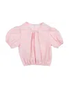 L:ú L:ú By Miss Grant Toddler Girl Top Pink Size 6 Linen, Cotton, Polyester In Pink