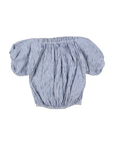 L:ú L:ú By Miss Grant Babies'  Toddler Girl Top Slate Blue Size 6 Polyester, Cotton, Polyamide, Elastane