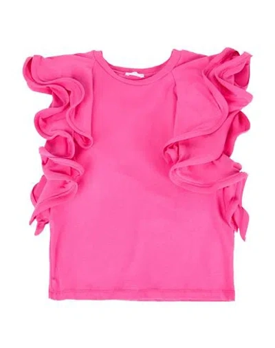 L:ú L:ú By Miss Grant Babies'  Toddler Girl T-shirt Fuchsia Size 6 Cotton, Elastane In Pink