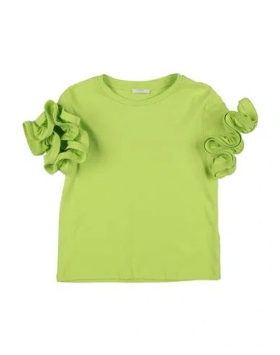 L:ú L:ú By Miss Grant Babies'  Toddler Girl T-shirt Lime Green Size 6 Cotton, Elastane