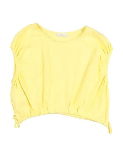 L:ú L:ú By Miss Grant Babies'  Toddler Girl T-shirt Pastel Yellow Size 6 Cotton, Elastane