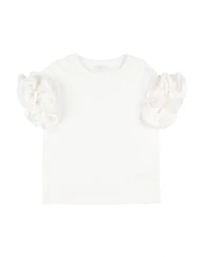 L:ú L:ú By Miss Grant Babies'  Toddler Girl T-shirt White Size 6 Cotton, Elastane