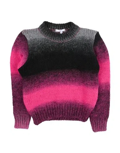 L:ú L:ú By Miss Grant Babies'  Toddler Girl Turtleneck Fuchsia Size 6 Acrylic, Wool, Alpaca Wool In Pink