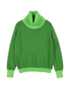 L:ú L:ú By Miss Grant Toddler Girl Turtleneck Green Size 6 Acrylic, Wool, Polyamide, Viscose