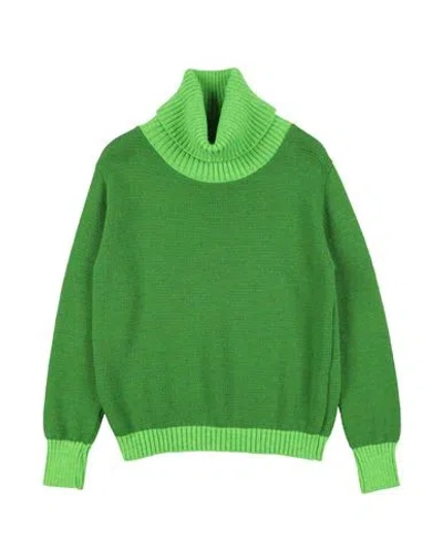 L:ú L:ú By Miss Grant Babies'  Toddler Girl Turtleneck Green Size 6 Acrylic, Wool, Polyamide, Viscose