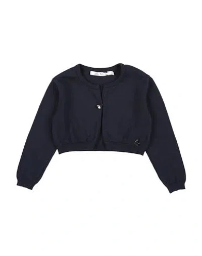 L:ú L:ú By Miss Grant Babies'  Toddler Girl Wrap Cardigans Midnight Blue Size 6 Cotton