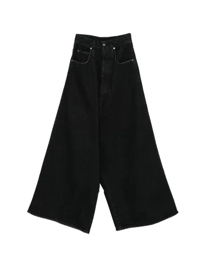 Lựu Đạn Drop Crotch Wide Leg Jeans In Black