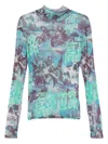 Lựu Đạn Ghost Riders Mesh Top In Green