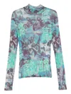 Lựu Đạn Ghost Riders Mesh Top In Green