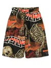Lựu Đạn Graphic-print Shorts In Black
